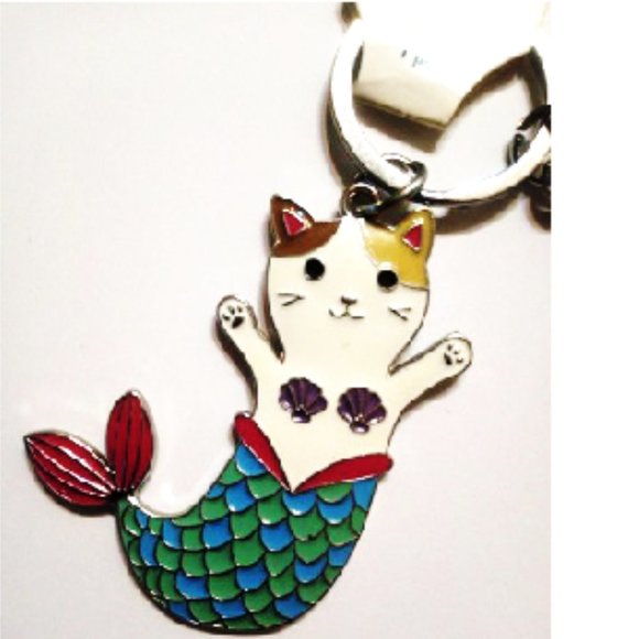 Mermaid Cat Keychain / Bag Charm - Picture 3 of 4